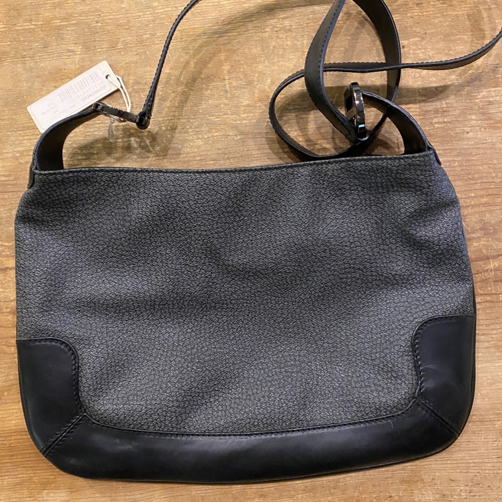 Borbonese designer leather women’s shoulder bag